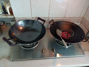 厨享味佛山铁锅双耳老式生铁铸铁锅家用炒菜锅无涂层不粘煤气燃气灶炒锅 双耳【4-7人用】 40cm 铁锅+锅盖+304锅铲 实拍图