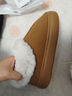 朴西女士棉拖鞋冬季包跟室内厚底居家居情侣款保暖加绒冬天棉鞋女 棕色 36 【36-37】 实拍图