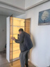 莀晞家居酒柜 客厅酒柜家用落地餐边柜储物柜展示柜简约带钢化玻璃门酒柜 轻奢白双门80*40*200带灯有酒格 实拍图
