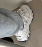 斯凯奇（Skechers）女小白鞋厚底增高休闲鞋网面透气运动鞋时尚春季款 99999863 白色/海军蓝色/WNV 39 实拍图