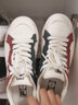 FILA FUSION斐乐女鞋帆布鞋女 低帮板鞋POP轻质帆布鞋休闲运动鞋女 奶白/烧砖红-GF 38.5 实拍图