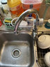 家佰利厨房水龙头置物架沥水架免打孔水槽挂篮水池海绵抹布收纳挂架 灰色_左右通用款 实拍图