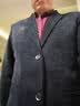 皮尔卡丹（pierre cardin）春秋装小西服男士中年爸爸商务休闲西装上衣新款毛呢子外套男装 9656-黑色【春秋款】 XL /180【建议132-148】 实拍图