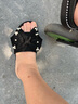 奥康（Aokang）女鞋夏季新款甜美蝴蝶结休闲凉拖可外穿平底舒适黑色蝴蝶结款35码 实拍图