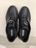 沙驰（SATCHI）男鞋新品时尚旋转扣休闲板鞋男牛皮舒适防滑耐磨一脚蹬商务皮鞋男 黑色-X20462092 40 比运动鞋偏大一码 实拍图