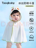 taoqibaby婴儿防晒衣小月龄防紫外线斗篷宝宝外出凉感透气披肩 熊猫 80码 实拍图