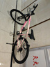 飞鸽（FLYING PIGEON）山地自行车成人男女变速山地车青少年中小学生车越野户外骑行单车 【高碳钢】G8002代-辐条轮-粉色 26寸轮组（适合160-180cm） 21速入门版 实拍图