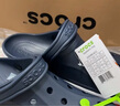 卡骆驰crocs洞洞鞋贝雅卡骆班轻便耐磨一脚蹬休闲鞋|205089 深蓝/辣椒红-4CC 41 /42(260mm) 实拍图