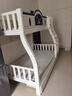 圣伯顿上下铺双层床实木儿童床姐弟互不打扰上下床高低床双人子母床 爬梯+书架+双抽+床垫 上100下120 实拍图