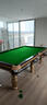 都格台球桌标准型钢库家用斯诺克商用成人球桌子中式黑八室内 9尺 银腿-【鼎配】-1.2钢库 实拍图