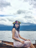 尚都比拉夏季吊带裙女时尚抽象风撞色印花中长款吊带连衣裙 白底粉花 S 实拍图