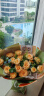 艾斯维娜鲜花速递向日葵混搭花束生日礼物全国同城配送 19朵香槟玫瑰混搭欧式花束 实拍图