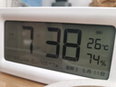 得力（deli）儿童节礼物充电电子闹钟背光家用学生儿童温湿度计床头钟开学升学必备白 LE103A 实拍图