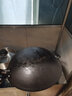 膳福记（shanfuji）传统老式生铁锅炒锅无涂层不粘锅农村家用铸铁平底燃气灶炒菜锅具 32圆底+锅盖（送开锅服务） 32cm 实拍图