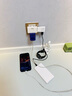 皓梵洁折叠插头一转二插座床头转换头超薄器转向旋转卡缝式插板扩展插电 180°旋转插座（白色2个装） 实拍图