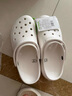卡骆驰crocs经典云朵老爹鞋洞洞鞋时尚百搭女鞋拖鞋一脚蹬|206750 骨白色-2Y2(含智必星) 38 (240mm) 实拍图