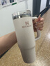 STANLEY巨无霸吸管杯水杯保温杯大容量不锈钢杯子车载办公887ML-晶粉色 实拍图