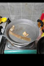GIOIO铝锅老式家用煎饼锅纯铝加厚燃气平底锅手工铸铝饼铛无涂层不粘锅 无盖 口径34cm加厚款锅重3.8斤 实拍图