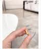 老凤祥碎冰冰足银戒指女男款满天星素圈情侣对戒母亲节生日礼物送男女友 当/次日达-碎冰冰戒指【女款】 实拍图