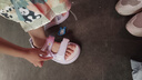 巴布豆童鞋夏季女童休闲轻便儿童凉鞋时尚公主鞋105552101樱粉紫33 实拍图
