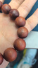 非洲小叶紫檀手串佛珠单圈高密金星老料木质文玩手链男女款式念珠 15mm*15颗 高密(牛毛纹) 实拍图