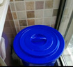 科力邦（Kelibang） 大号塑料桶 圆形收纳桶大容量水桶酒店厨房工业环卫物业垃圾桶 有盖100L蓝色 KB3002 实拍图