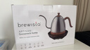 BREWISTA智能温控手冲咖啡壶不锈钢温控手冲家用细长嘴点热手冲壶 珍珠白【白底座】PRO- 0.6L 实拍图
