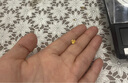 周六福小金花足金999黄金耳钉女生日礼物计价AC090379  一对 约0.64g 实拍图