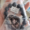 金石灵天然黑曜石手串男女款水晶手链海蓝宝五行补水佛珠本命年生日礼物 黑曜石手链14毫米 实拍图