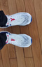 安踏柏油路霸2丨氮科技跑步鞋子男冬季减震回弹运动鞋男跑步鞋 象牙白/正蓝233-5 42.5 实拍图