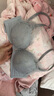 曼妮芬【调整型文胸】性感聚拢内衣女无钢圈聚拢文胸 030 灰色迷你蕾丝 70B 实拍图