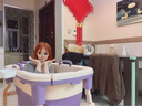 奔麦(派送上门)泡澡桶折叠浴桶成人洗澡桶婴幼儿童盆浴盆家用游泳桶 【升级坐靠垫】折叠浴缸丨紫 实拍图