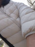 鸭鸭（YAYA）佟丽娅同款轻薄羽绒服女新款秋冬季休闲短款连帽保暖轻便韩版外套 米白色 3XL 实拍图