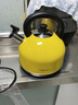 格立高（Geligao）电热水壶烧水壶开水器304不锈钢电水壶自动断电大容量3-4人家用防溅出水口设计可折叠提手煮茶器 3L 柠檬黄 实拍图