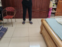安踏（ANTA）运动裤男士卫裤25年夏季透气户外跑步长裤子休闲裤束脚宽松裤子 【款A-字母螺纹收口】黑色7303-1 L 实拍图