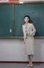 源菲垭短款休闲西装外套女2026新款小个子高级感大学生面试正装职业套装 单件杏色西装 L 实拍图