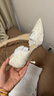 思加图杨幂同款2025秋Burano仙女鞋高跟鞋女凉鞋ED334CK5 香草奶油米 36 实拍图
