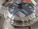 古釜双耳加深大容量铸铁锅无涂层生铁锅家用炒菜锅具电磁炉燃气灶通用 【锅+ 超级可视盖】 30cm 实拍图