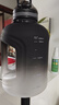 恩尔美（nRMEi）吨杯吨桶运动水杯超大容量男健身Tritan茶水分离耐高温水壶杯子 【新款提绳背带/双饮-灰】2200ml 实拍图