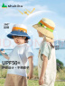 SHUKIKU儿童防晒帽防紫外线可调节太阳帽遮阳帽透气渔夫帽 薄荷小象 M码 实拍图