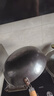 章丘铁锅手工锻打铁锅无涂层物理不粘锅炒锅木把圆底炒菜锅厨房好物轻音 2.0标准版古法原色 32cm 实拍图