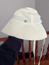 蕉下（beneunder）防晒帽女夏季飘带帽防晒渔夫帽系带镂空太阳帽女帽登山帽 【升级款】高岭白 实拍图