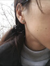 诗凝四叶草银色耳线女气质长款养耳洞耳环圆脸显廋流苏耳饰女 实拍图