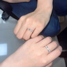炙真银楼月光恋人银情侣戒指男女一对戒活口生日礼物结婚纪念日送女友老婆 京速达【月光恋人】夜光情侣对戒 实拍图