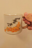 心去處柿子猫陶瓷茶杯创意马克杯可爱女士水杯高颜值办公室泡茶杯喝水杯 柿子猫米黄汝窑言宋水杯350ml 实拍图