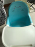 兔可图宝宝餐椅婴儿餐桌椅儿童成长椅靠背椅吃饭家用小凳子幼儿园小椅子 奶蓝+餐盘【适合1-12岁】 实拍图