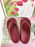 朴西居家室内女士凉拖防滑舒适一体成型浴室沙滩人字拖情侣拖鞋男士 安哥拉红 新年热销色 38-39 实拍图