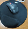 必优美 鼠标垫护腕硅胶手腕垫记忆棉立体鼠标垫电脑办公加厚鼠标垫 黑色 不规则款 实拍图