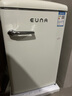 优诺（EUNA）106L单门复古小冰箱小型出租房公寓宿舍家用一级能效节能省电冷藏冷冻一体美妆母婴迷你冰箱 迷你泡泡熊106L(普通款)-雪融白色-双室一体 实拍图