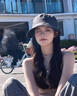 防晒帽女夏季鸭舌帽可挂口罩户外运动遮阳帽男透气渔夫帽子女 卡其色一个装送冰袖一双 实拍图